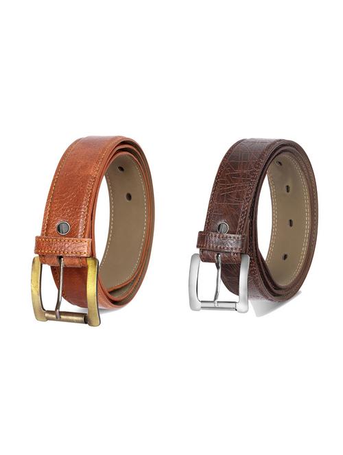 combo pack of multi colored leatherette belts - 19227535 - Very Small Image - 1