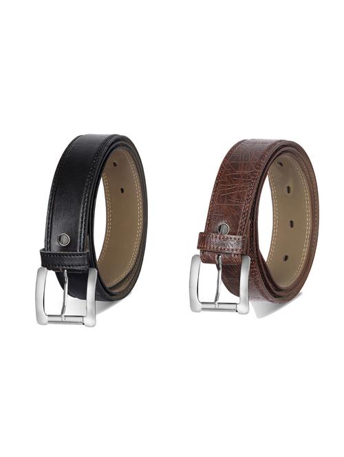combo pack of multi colored leatherette belts - 19227542 - Very Small Image - 1