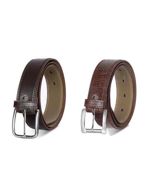 combo pack of brown leatherette belts - 19227550 - Very Small Image - 1