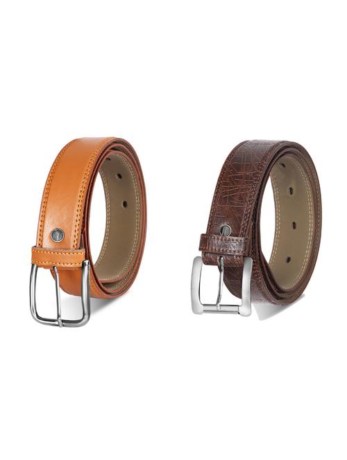 combo pack of multi colored leatherette belts - 19227556 - Very Small Image - 1