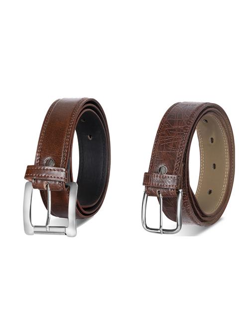 combo pack of brown leatherette belts - 19227691 - Very Small Image - 1