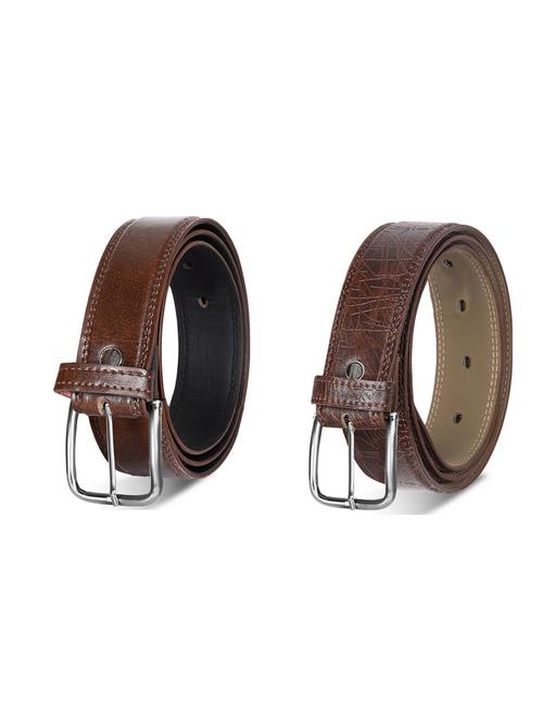 combo pack of brown leatherette belts - 19227693 - Very Small Image - 1