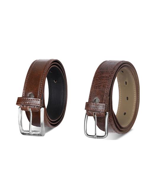 combo pack of brown leatherette belts - 19227695 - Very Small Image - 1