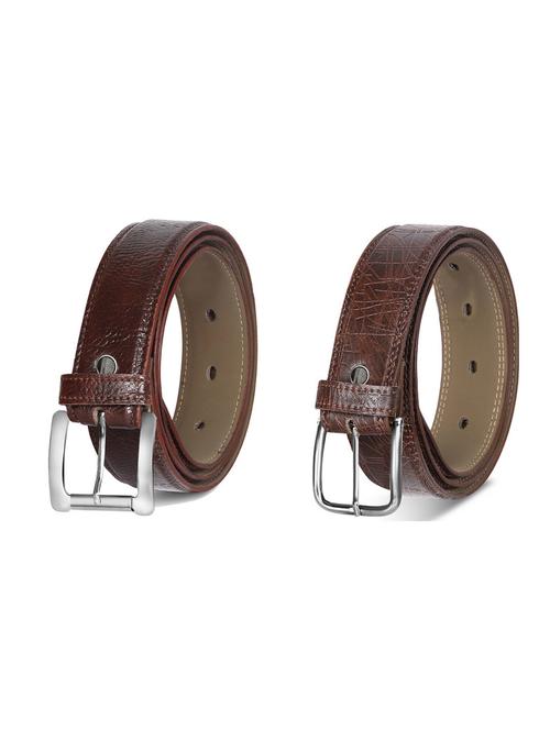 combo pack of brown leatherette belts - 19227727 - Very Small Image - 1