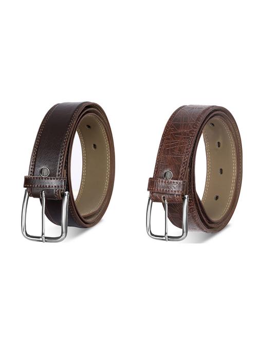 combo pack of brown leatherette belts - 19227747 - Very Small Image - 1