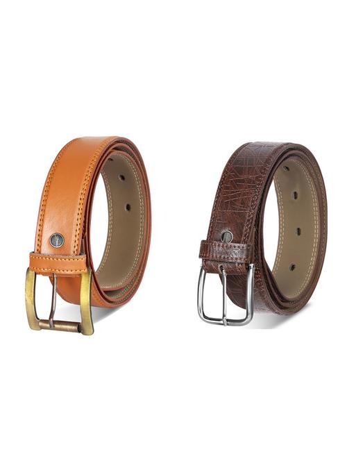 combo pack of multi colored leatherette belts - 19227750 - Very Small Image - 1