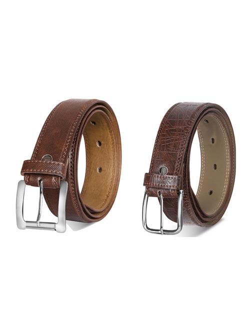 combo pack of brown leatherette belts - 19227763 - Very Small Image - 1