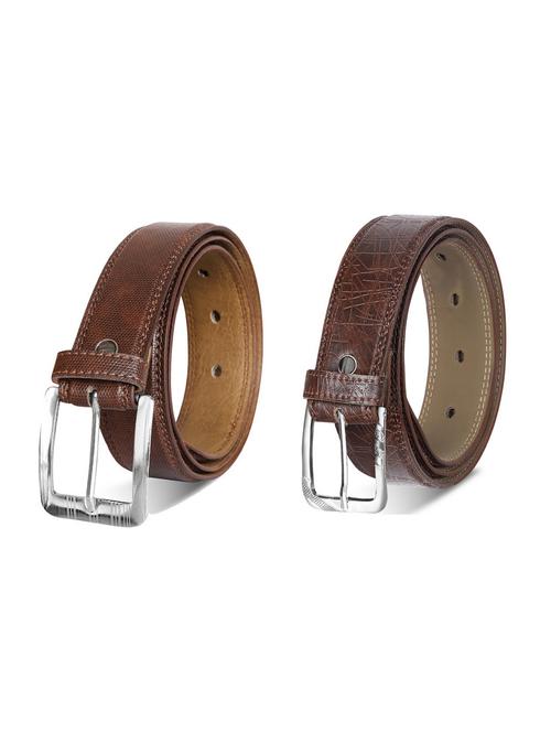 combo pack of brown leatherette belts - 19227864 - Very Small Image - 1