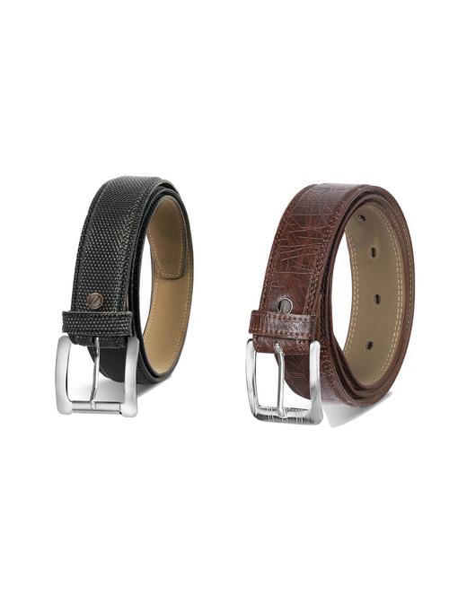 combo pack of multi colored leatherette belts - 19227896 - Very Small Image - 1