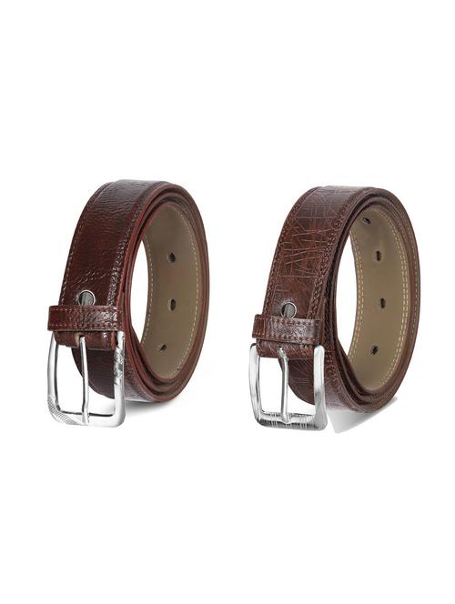combo pack of brown leatherette belts - 19227923 - Very Small Image - 1