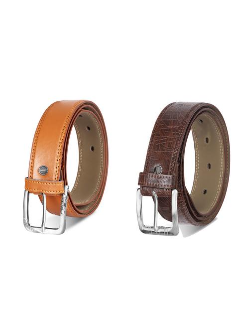 combo pack of multi colored leatherette belts - 19227947 - Very Small Image - 1