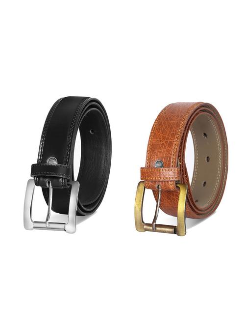 combo pack of multi colored leatherette belts - 19227973 - Very Small Image - 1