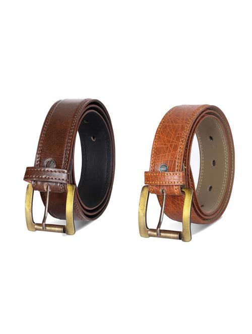 combo pack of multi colored leatherette belts - 19227978 - Very Small Image - 1