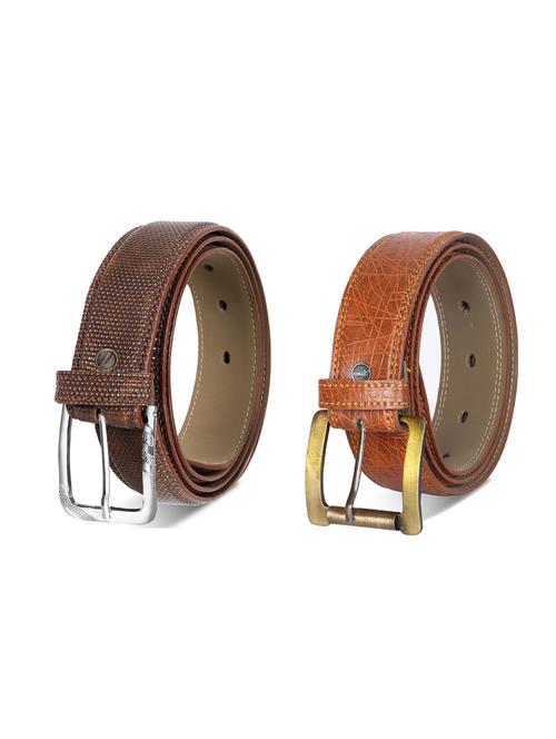 combo pack of multi colored leatherette belts - 19228000 - Very Small Image - 1
