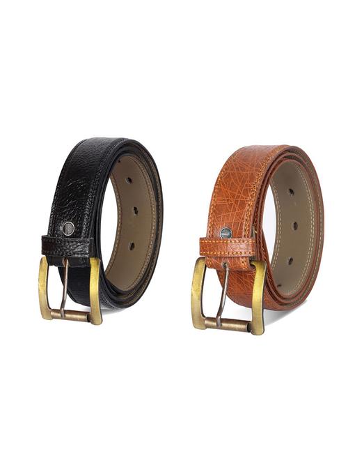 combo pack of multi colored leatherette belts - 19228008 - Very Small Image - 1