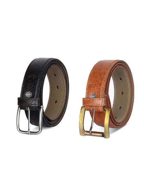 combo pack of multi colored leatherette belts - 19228011 - Very Small Image - 1