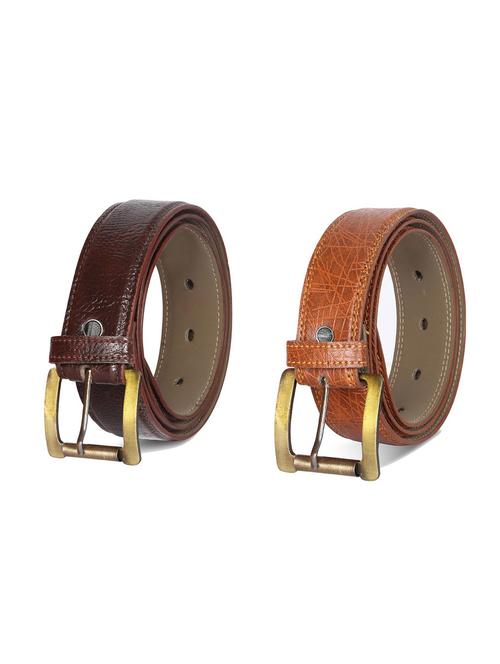 combo pack of multi colored leatherette belts - 19228014 - Very Small Image - 1