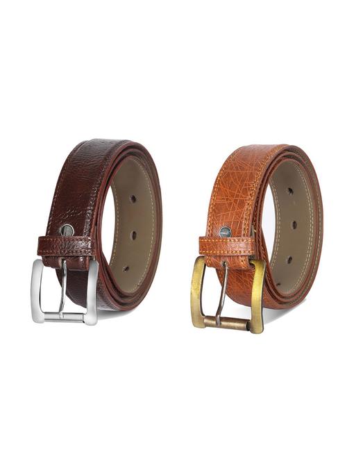 combo pack of multi colored leatherette belts - 19228015 - Very Small Image - 1