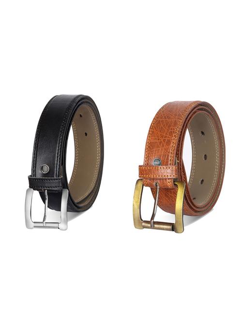 combo pack of multi colored leatherette belts - 19228027 - Very Small Image - 1
