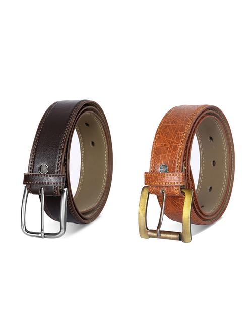 combo pack of multi colored leatherette belts - 19228035 - Very Small Image - 1