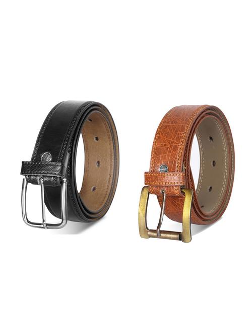 combo pack of multi colored leatherette belts - 19228047 - Very Small Image - 1