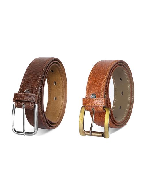 combo pack of multi colored leatherette belts - 19228053 - Very Small Image - 1