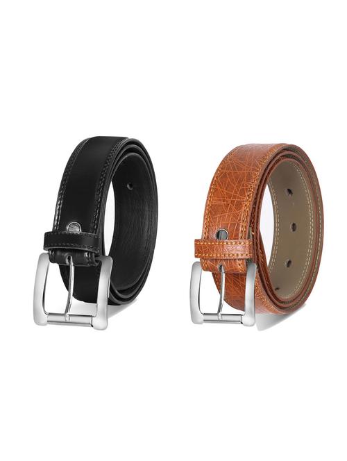 combo pack of multi colored leatherette belts - 19228067 - Very Small Image - 1