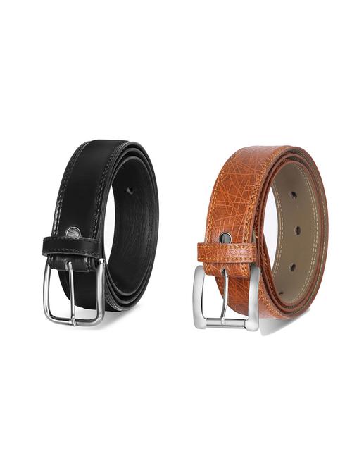 combo pack of multi colored leatherette belts - 19228069 - Very Small Image - 1