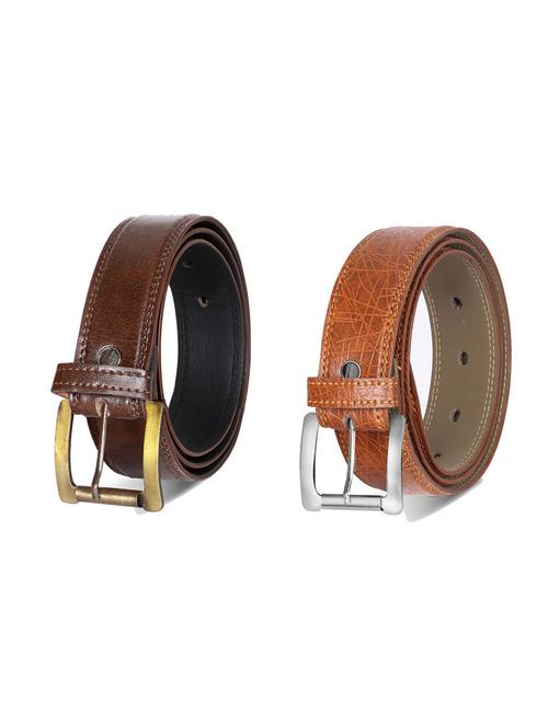 combo pack of multi colored leatherette belts - 19228072 - Very Small Image - 1