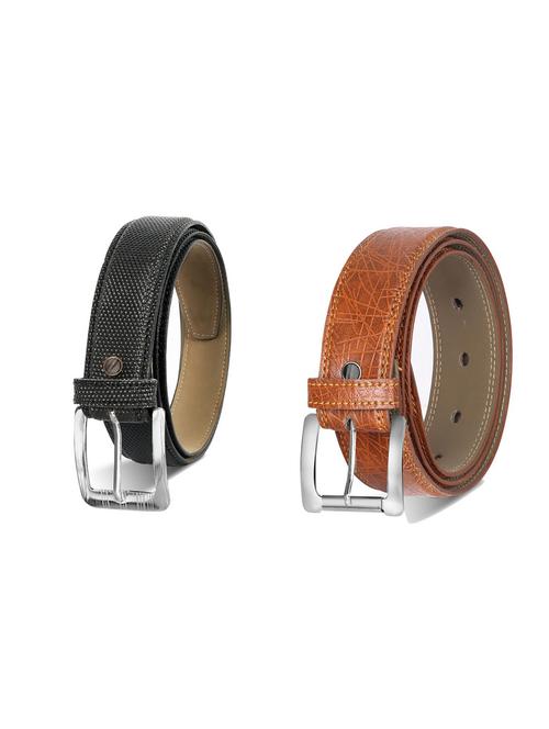 combo pack of multi colored leatherette belts - 19228089 - Very Small Image - 1