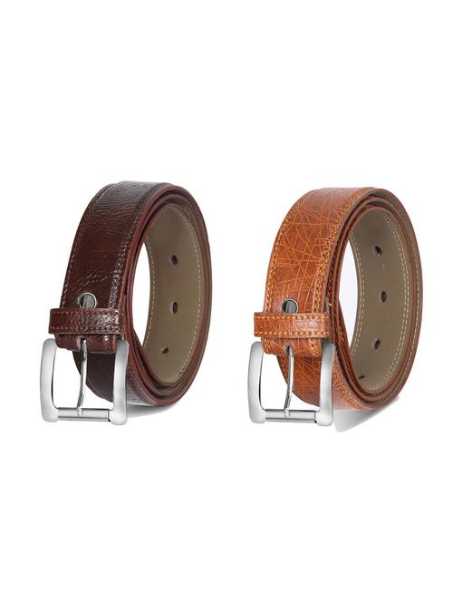 combo pack of multi colored leatherette belts - 19228109 - Very Small Image - 1