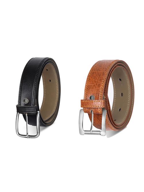 combo pack of multi colored leatherette belts - 19228123 - Very Small Image - 1