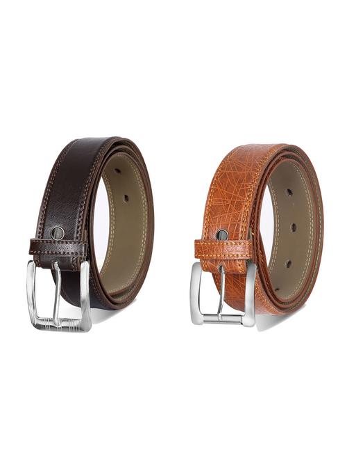 combo pack of multi colored leatherette belts - 19228131 - Very Small Image - 1