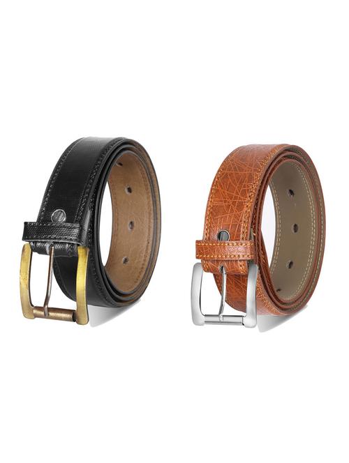 combo pack of multi colored leatherette belts - 19228138 - Very Small Image - 1