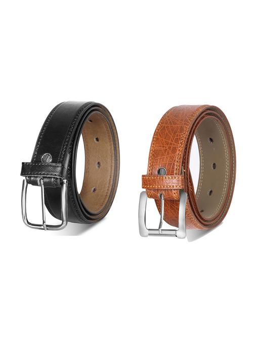 combo pack of multi colored leatherette belts - 19228141 - Very Small Image - 1