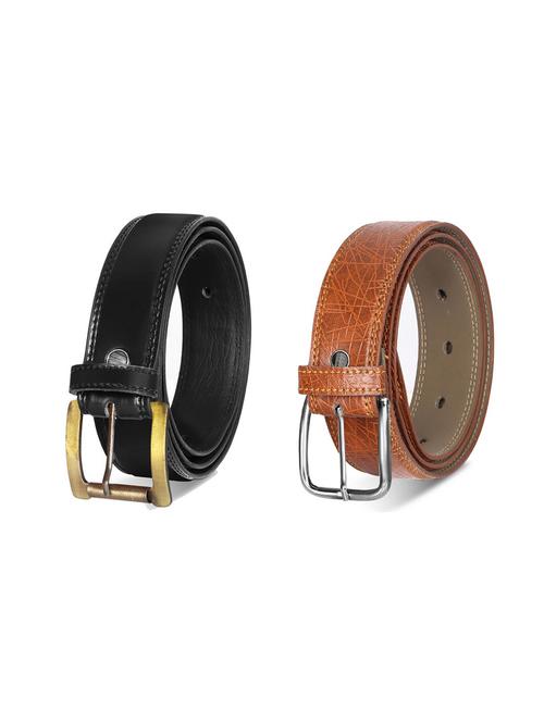 combo pack of brown leatherette belts - 19228251 - Very Small Image - 1