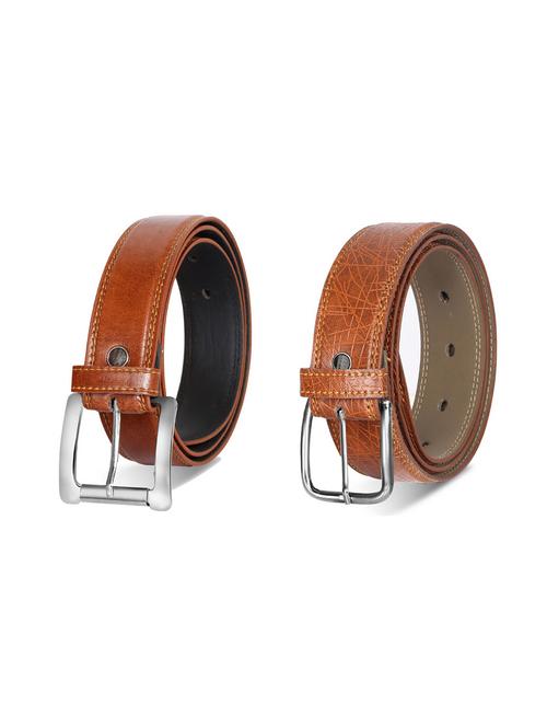 combo pack of brown leatherette belts - 19228264 - Very Small Image - 1