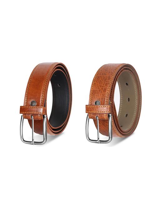 combo pack of brown leatherette belts - 19228266 - Very Small Image - 1