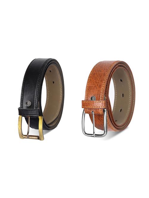 combo pack of multi colored leatherette belts - 19228305 - Very Small Image - 1