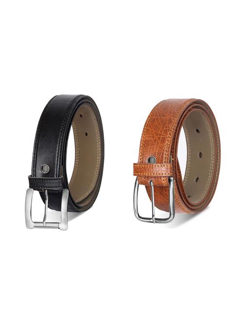 combo pack of multi colored leatherette belts - 19228306 - Very Small Image - 1