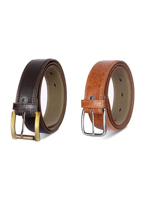 combo pack of multi colored leatherette belts - 19228311 - Very Small Image - 1