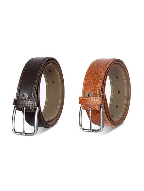 combo pack of multi colored leatherette belts - 19228314 - Very Small Image - 1
