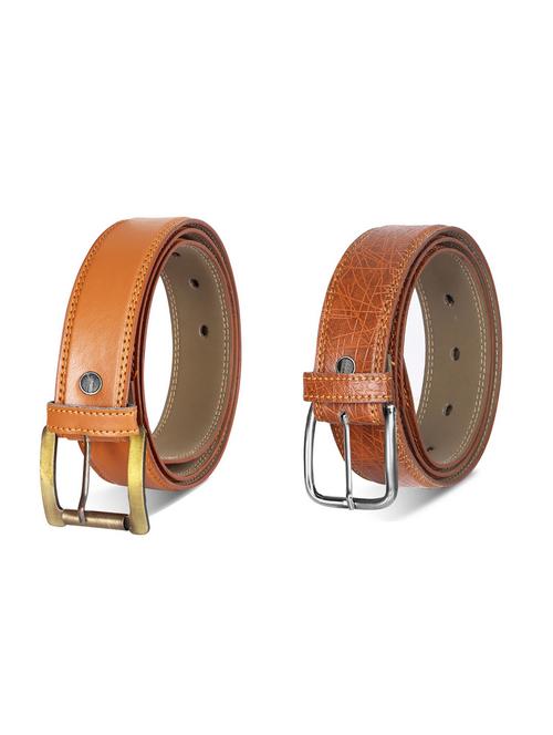 combo pack of brown leatherette belts - 19228317 - Very Small Image - 1
