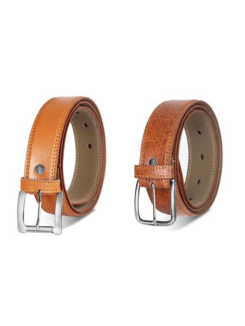 combo pack of brown leatherette belts - 19228318 - Very Small Image - 1