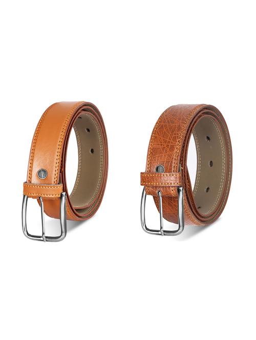 combo pack of brown leatherette belts - 19228320 - Very Small Image - 1