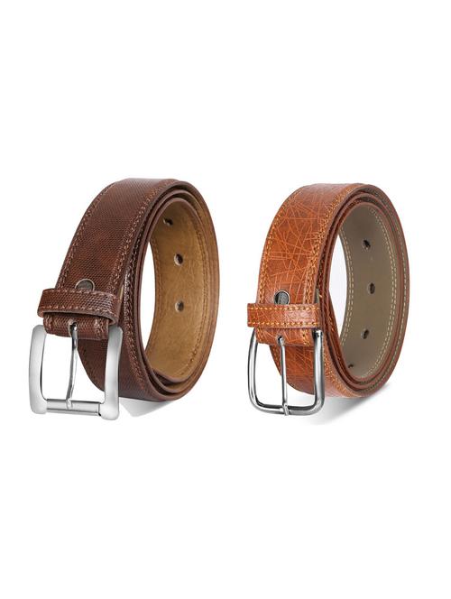 combo pack of multi colored leatherette belts - 19228330 - Very Small Image - 1