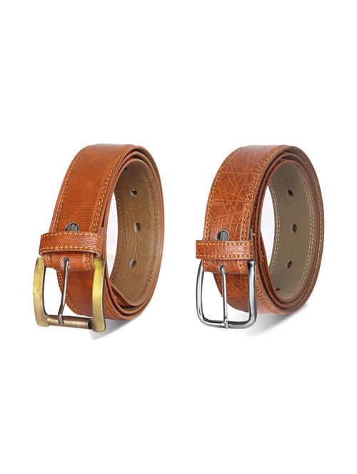 combo pack of brown leatherette belts - 19228335 - Very Small Image - 1