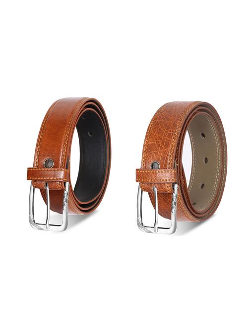 combo pack of brown leatherette belts - 19228358 - Very Small Image - 1