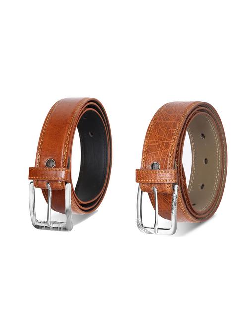 combo pack of brown leatherette belts - 19228359 - Very Small Image - 1