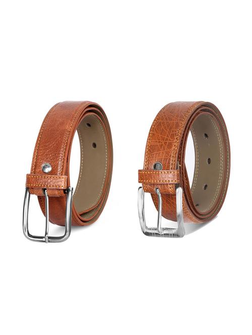 combo pack of brown leatherette belts - 19228483 - Very Small Image - 1